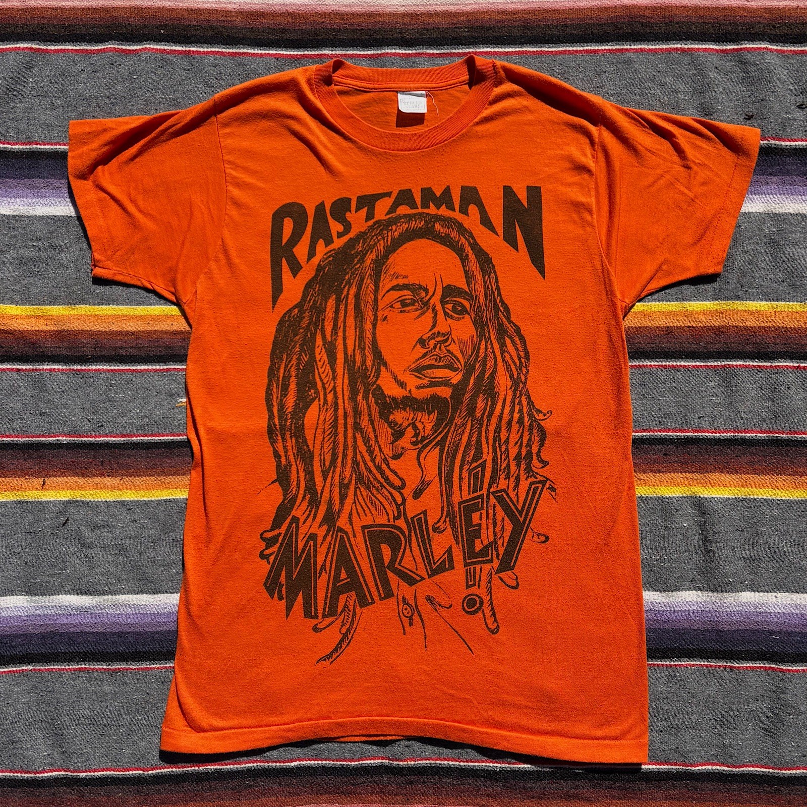 Rare 1980s Bob Marley Rasta Man Vintage Shirt Size XL Rare 1980s Bob Marley Rasta Man Vintage Shirt Size XL