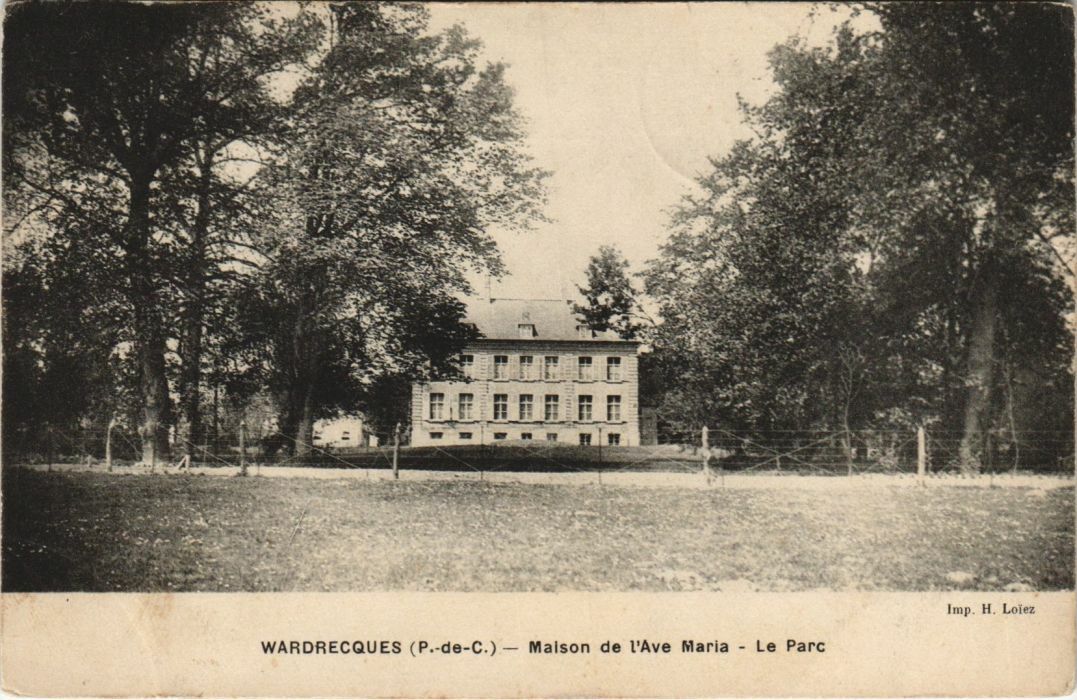 Old postcard Wardrecques Maison de l\'Ave Maria le Parc (979811) Old postcard Wardrecques Maison de l\'Ave Maria le Parc (979811)