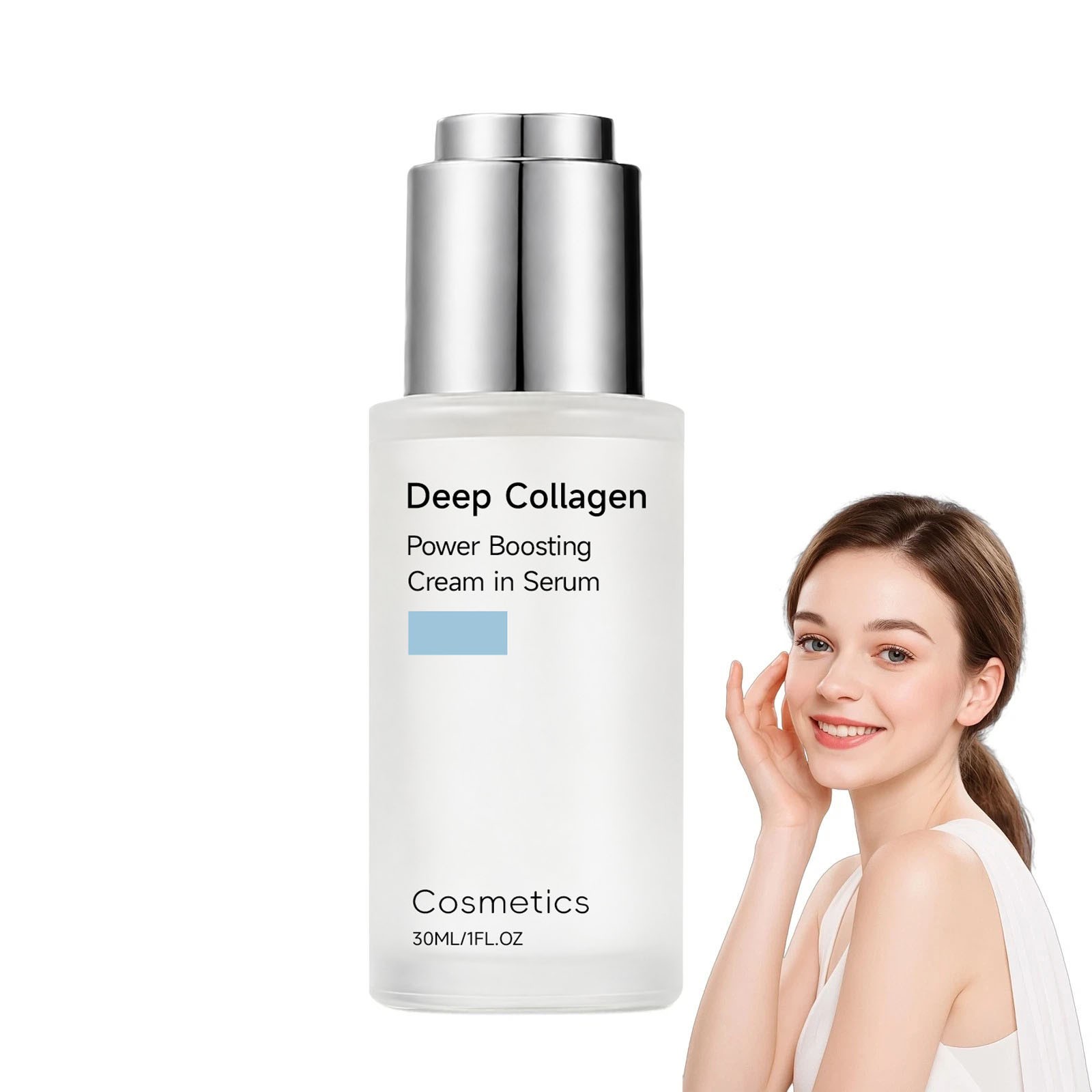 Maison Cosmetics Deep Collagen, Skin Care Collagen Serum with Collagen