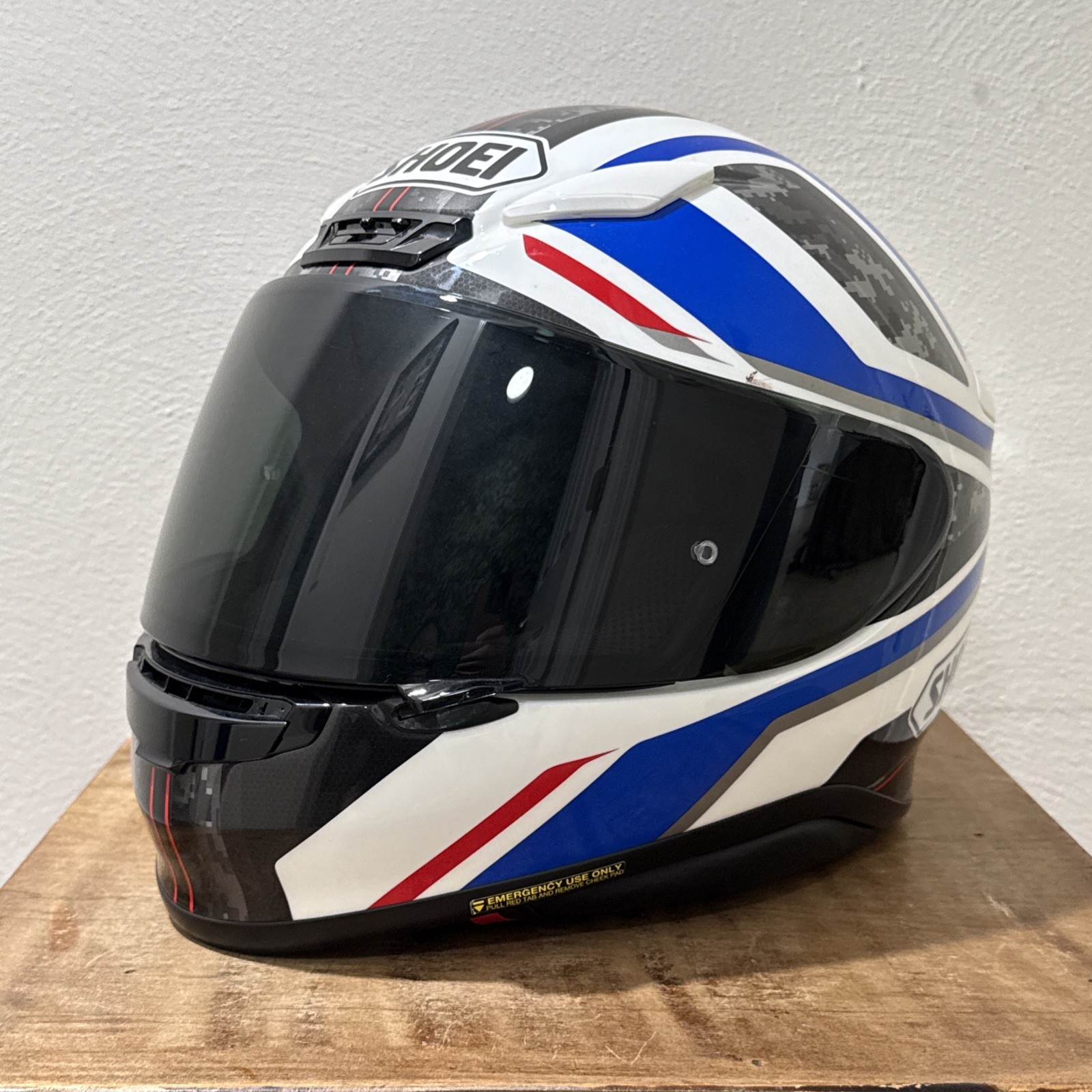 Shoei RF-1200 Parameter TC-2 Helmet Blue White Red Full Face Motorcycle & Visors