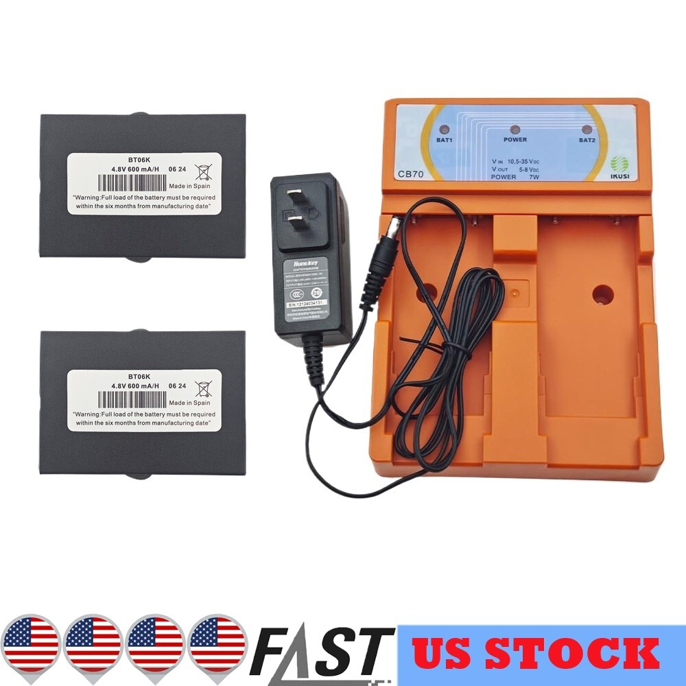 1PCS 100-240V CB70 Battery Charger + 2PCS BT06K 4.8V Rechargeable Battery 1PCS 100-240V CB70 Battery Charger + 2PCS BT06K 4.8V Rechargeable Battery