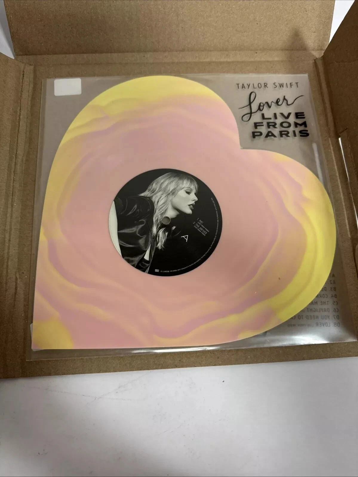 NEW TAYLOR SWIFT Lover Live From Paris Heart Shaped Vinyl ✅ IN HAND ✅ NEW TAYLOR SWIFT Lover Live From Paris Heart Shaped Vinyl ✅ IN HAND ✅