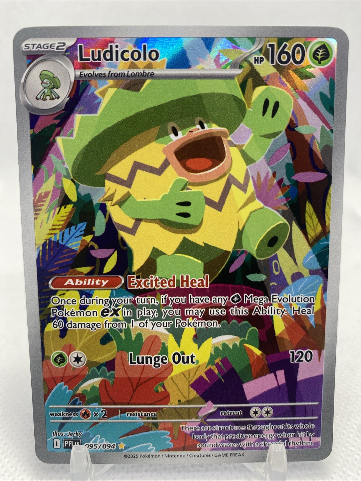 Ludicolo 095/094 Me02: Phantasmal Flames Holo