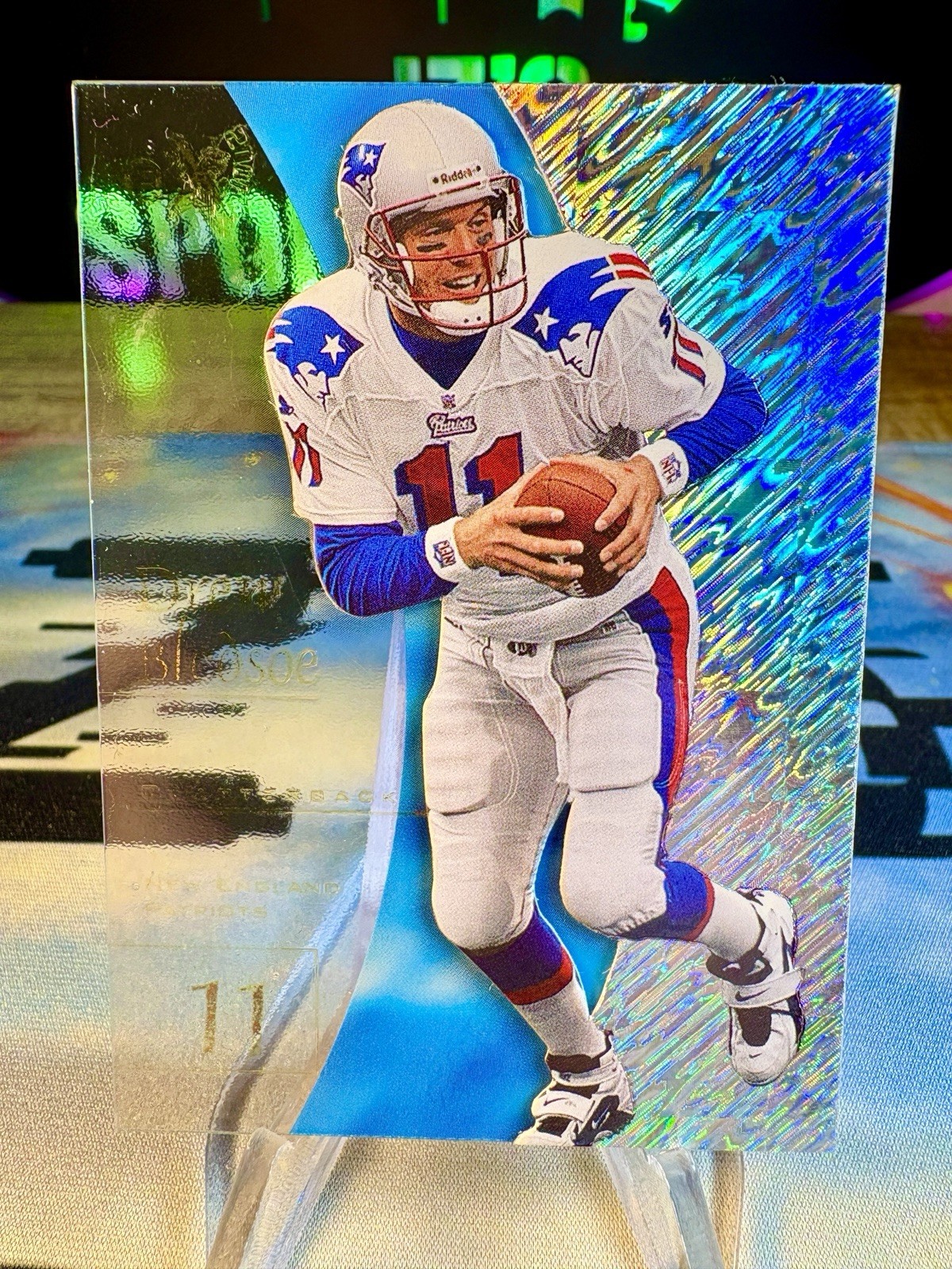 1998 Drew Bledsoe SkyBox E-X2001 #18 New England Patriots