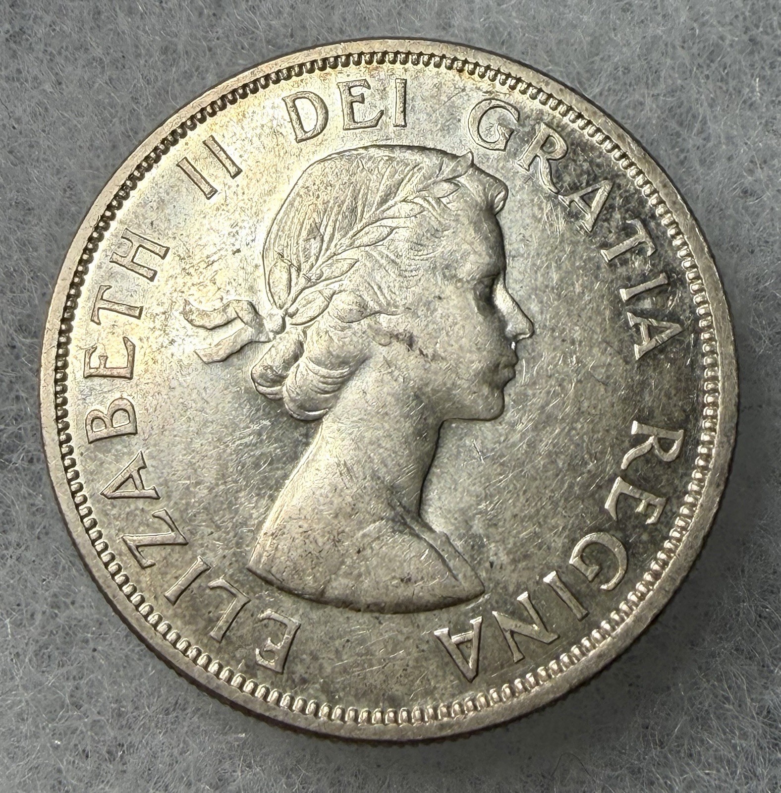 Beautiful 1958 Canada Commemorative Dollar (Silver) KM 55