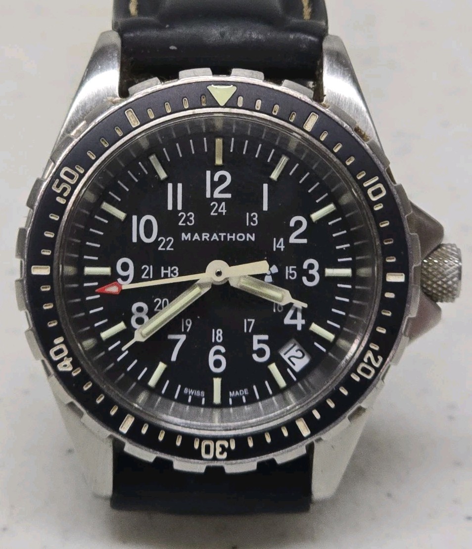 Marathon MSAR 36mm Diver\'s Quartz Watch W/ Box and papers