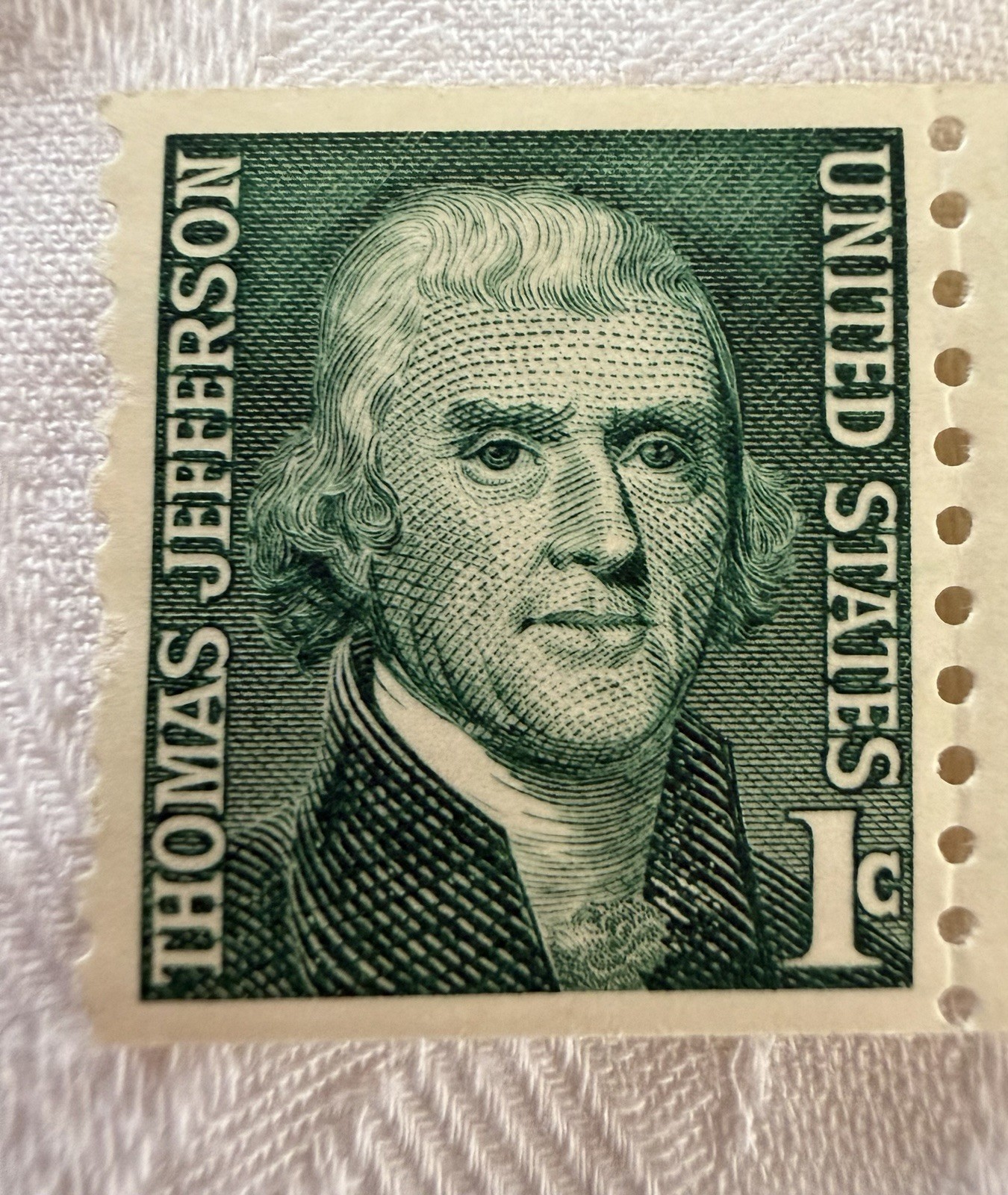 USPS Vintage Lot Of 7 President Thomas Jefferson One Cent Stamps MNH USPS Vintage Lot Of 7 President Thomas Jefferson One Cent Stamps MNH