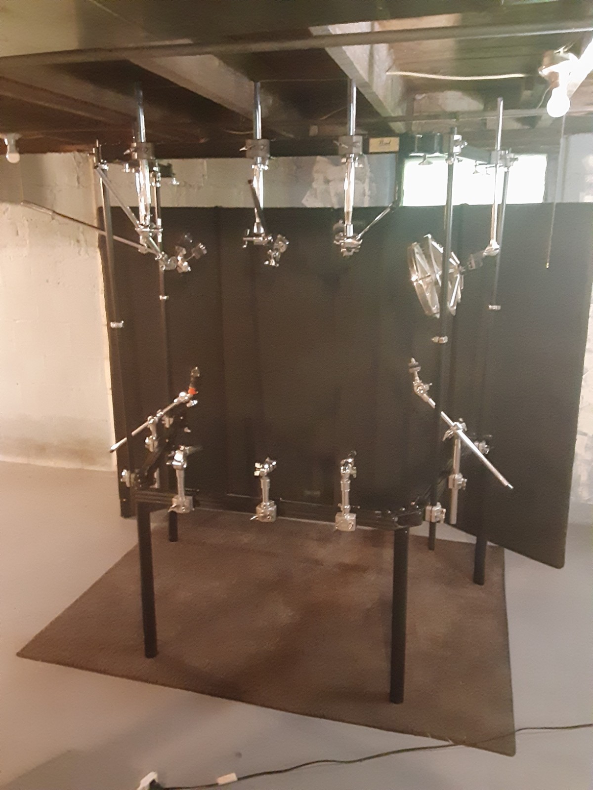 Pearl Drum Rack Plus Cymbal Rack 1990\'s DR-100 + CR-100 With 18 Clamps Nice Rare Pearl Drum Rack Plus Cymbal Rack 1990\'s DR-100 + CR-100 With 18 Clamps Nice Rare