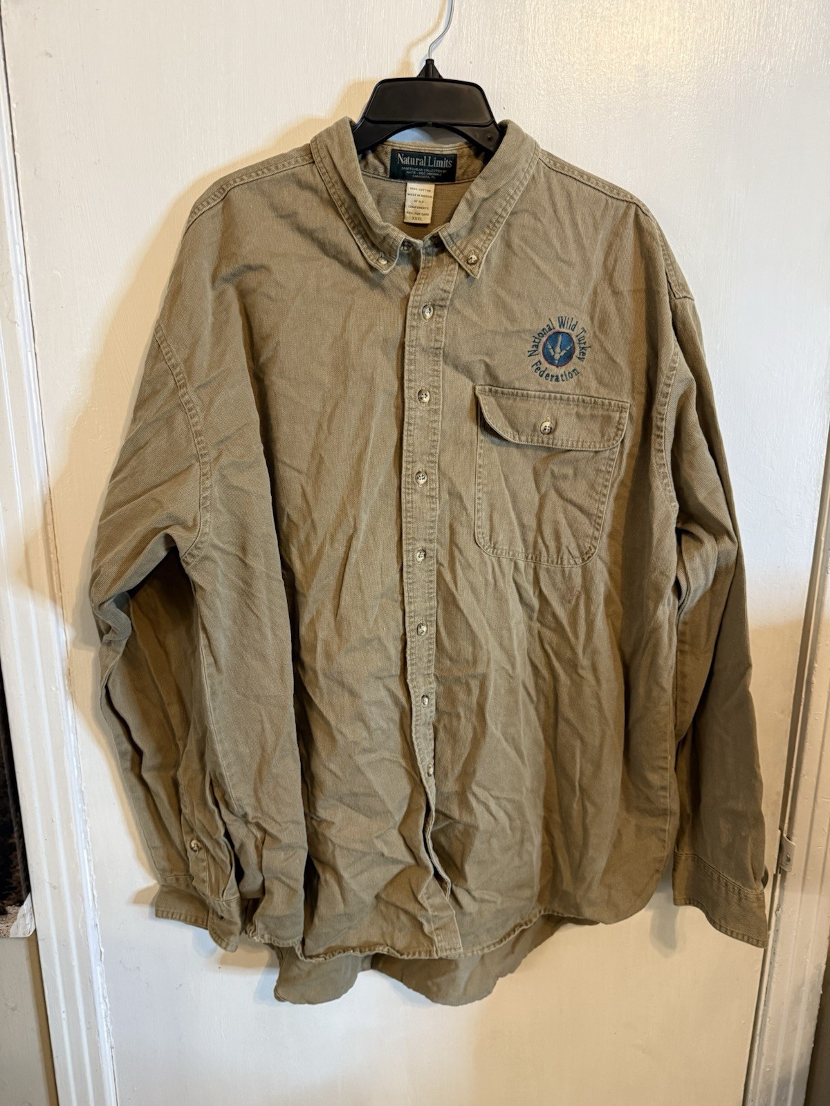 VTG National Wild Turkey Federation Shirt Mens Long Sleeve Button Up Corduroy VTG National Wild Turkey Federation Shirt Mens Long Sleeve Button Up Corduroy