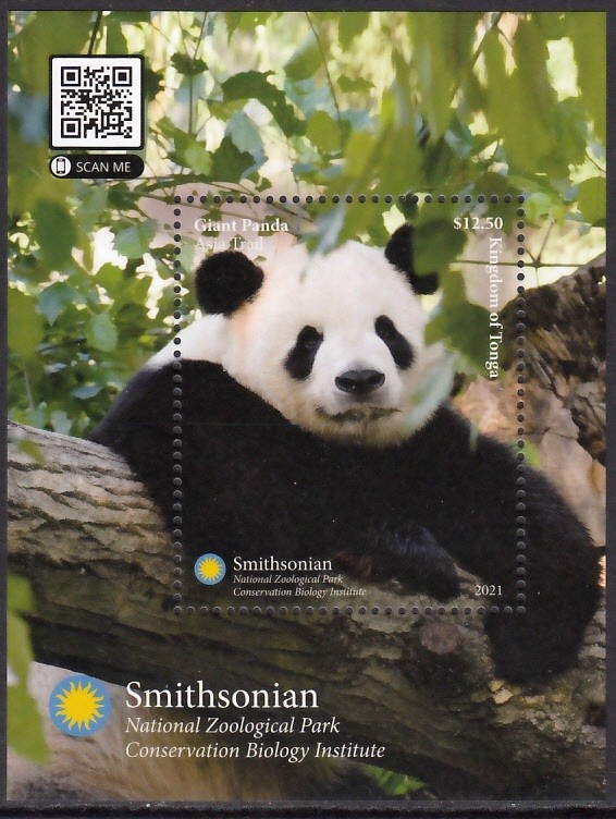 TONGA 2021 WILD ANIMALS GIANT PANDA