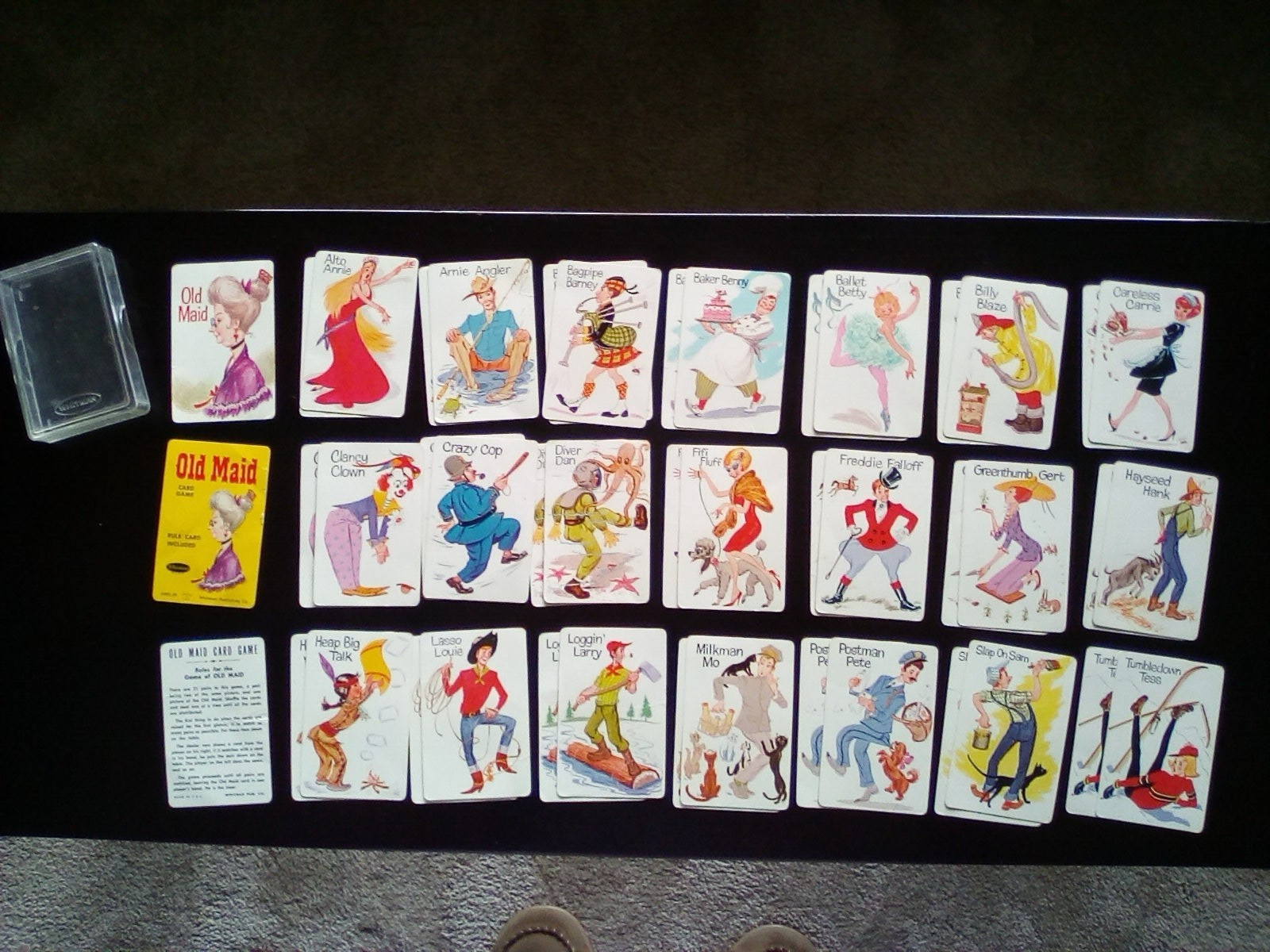 Vtg Old Maid Whitman Card Game Complete 4492 Vtg Old Maid Whitman Card Game Complete 4492