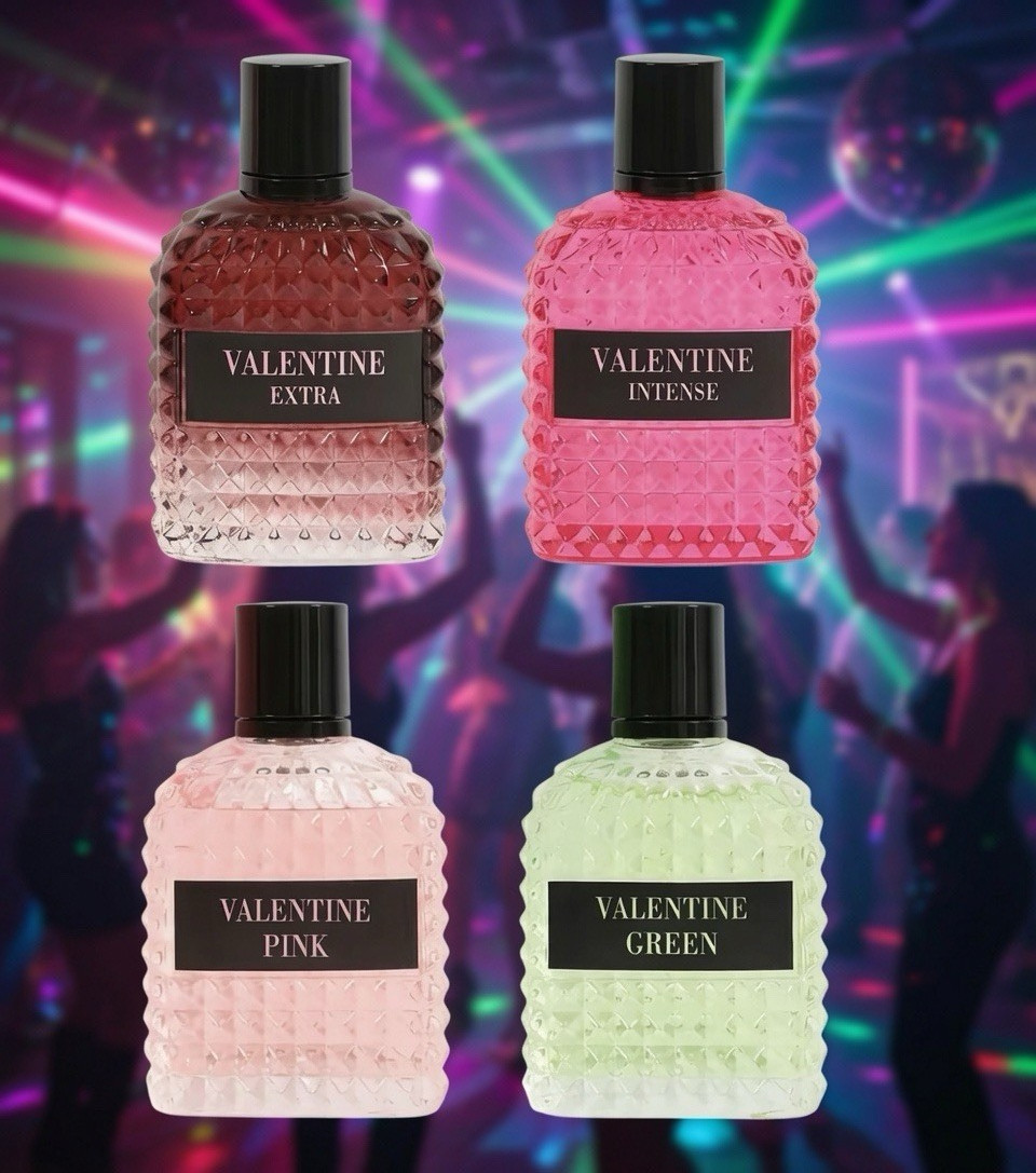 Bundle of Perfume for Women, Extra, Intense, Pink and Green 100ml 3.4fl.oz. Bundle of Perfume for Women, Extra, Intense, Pink and Green 100ml 3.4fl.oz.