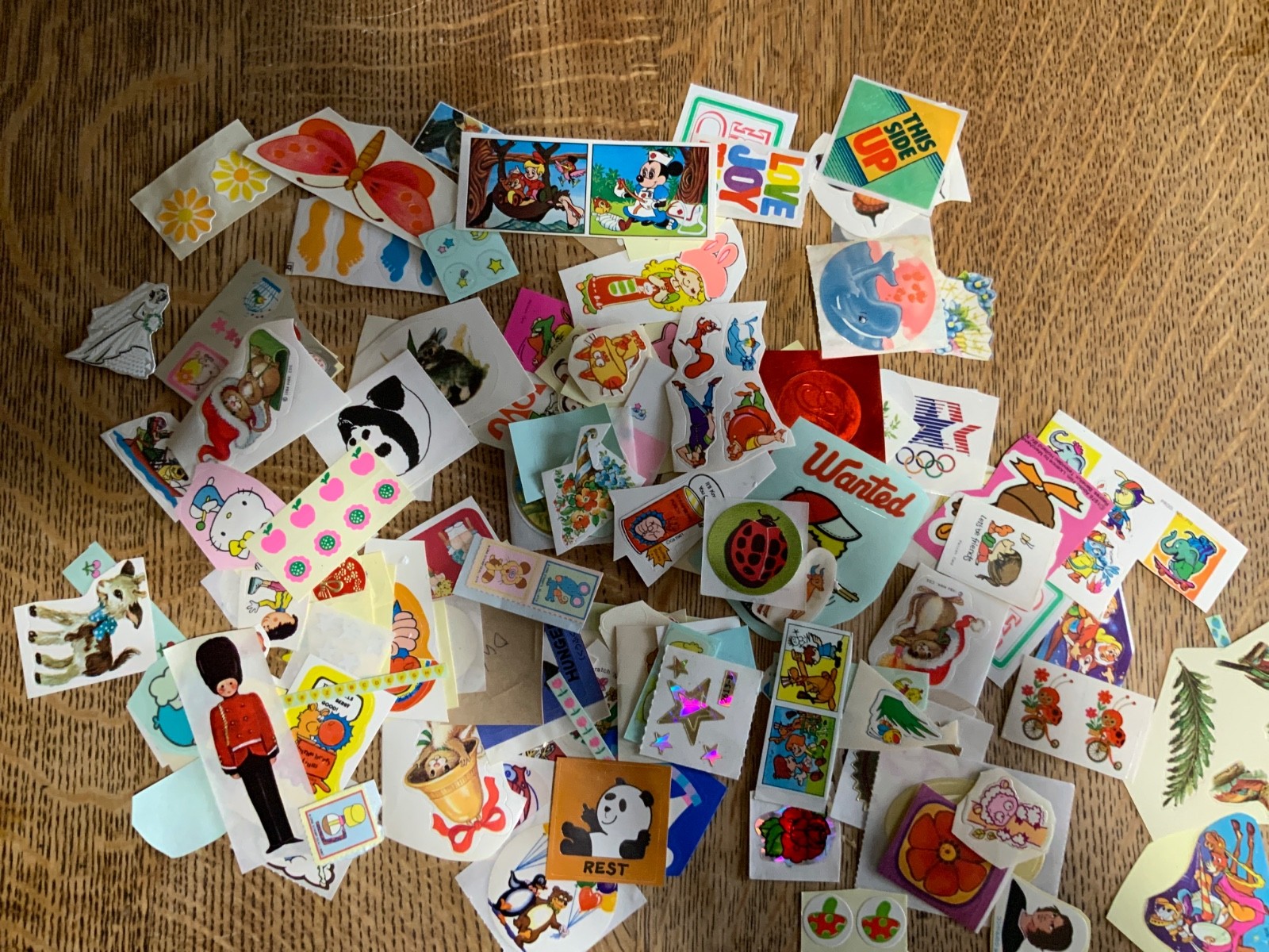 VINTAGE 1980S GRAB BAG STICKERS VINTAGE 1980S GRAB BAG STICKERS