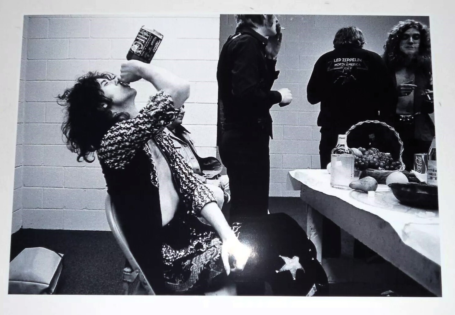 Led Zeppelin Jimmy Page with Jack Daniels, Plant 1975 USA Tour Poster 19
