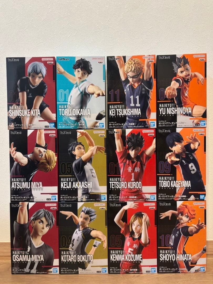 Haikyuu Posing Figure Set of 12 Authentic Collectible Anime Toys Japan
