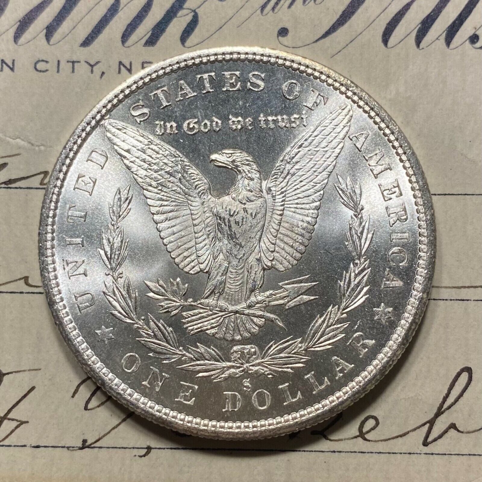 ✯ GEM BU S Morgan Silver Dollar From OBW Roll Estate Hoard ✯ S Mint Unc ✯