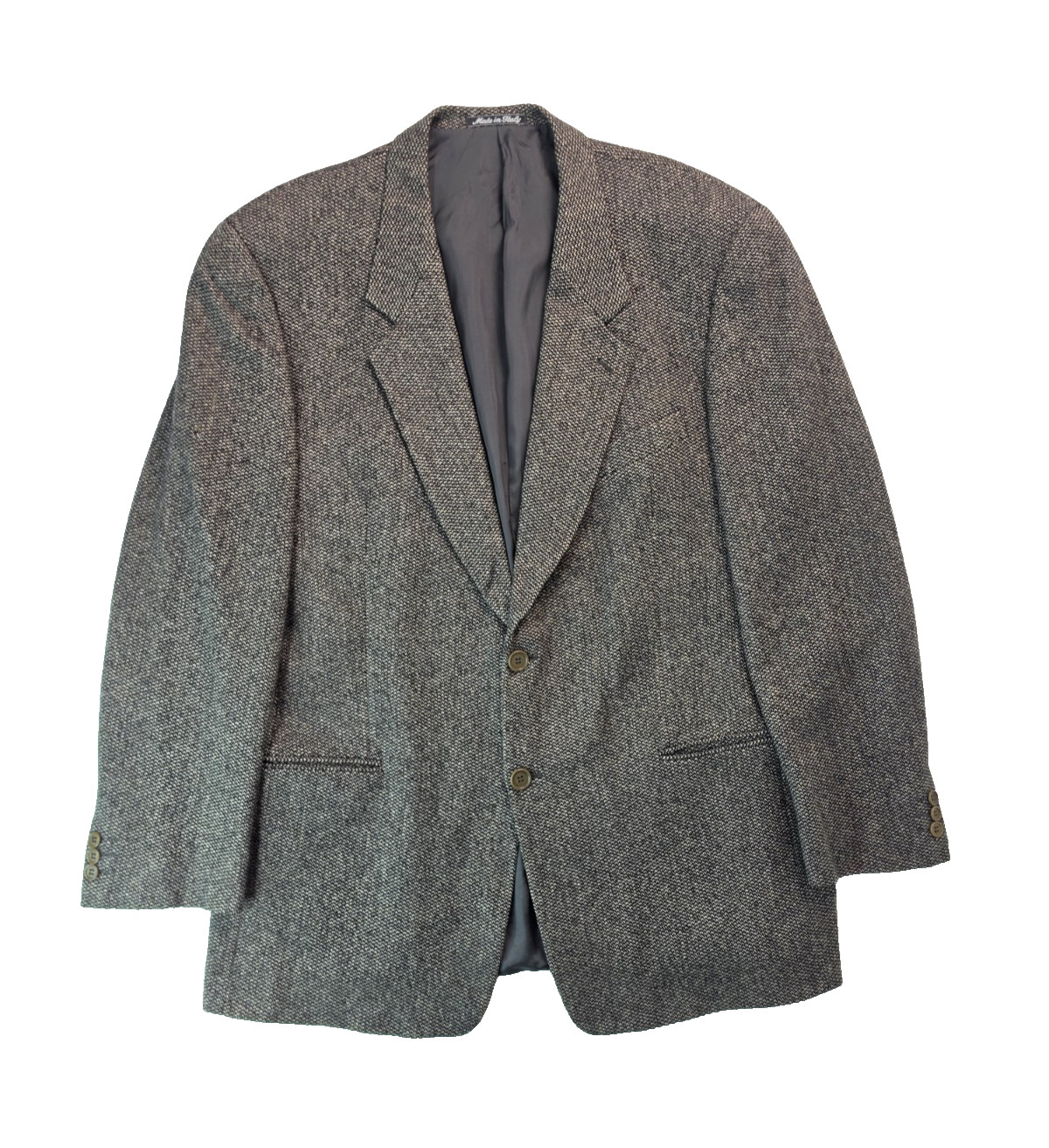 Mani By Giorgio Armani Vintage Pure Wool Gray 3 Pocket Sport Coat Blazer Men 44L