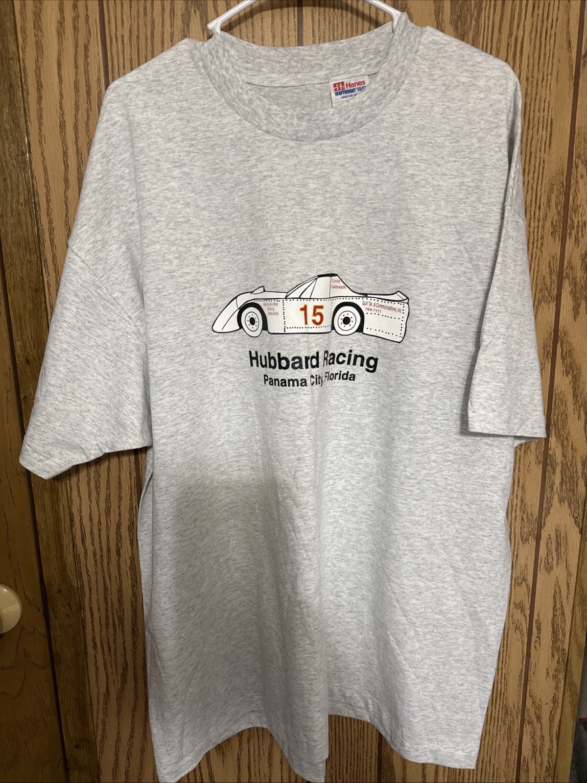 NWOT Vtg 90s Hanes Hubbard Racing T Shirt XXL Single Stitch Double Sided FL NWOT Vtg 90s Hanes Hubbard Racing T Shirt XXL Single Stitch Double Sided FL