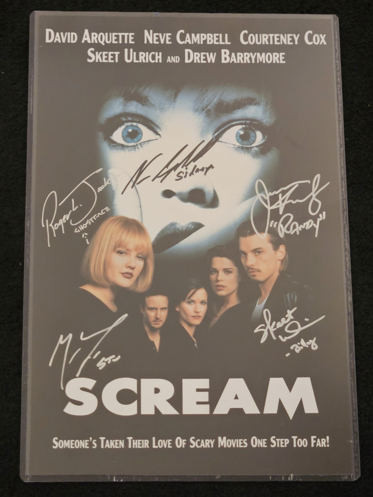 Scream Cast Signed 11x17 Photo Campbell Lillard Skeet Roger Jamie Auto JSA COA 