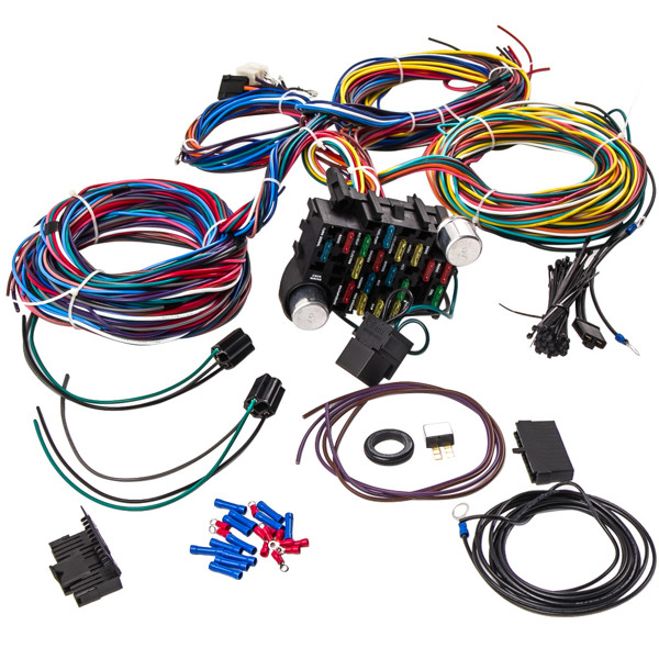 21 Circuit Universal Wiring Harness Wire Kit FIT for Chevy Chevelle 1964-1972 XL