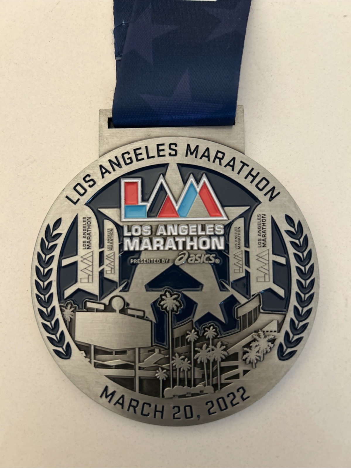 2022 ASICS Los Angeles Marathon Finisher Medal - EXCELLENT CONDITION