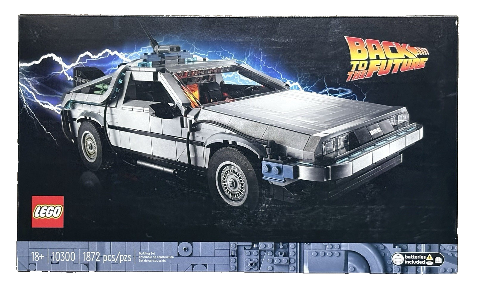 LEGO 10300 Back to the Future DeLorean Time Machine – Sealed – 1872 pcs –New LEGO 10300 Back to the Future DeLorean Time Machine – Sealed – 1872 pcs –New