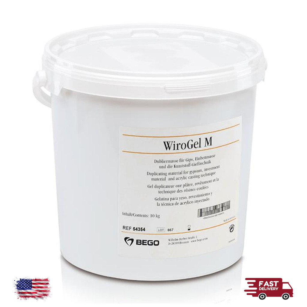 Agar-Agar Duplicating Material 10 kg Pail for Phosphate Investment Dental Lab