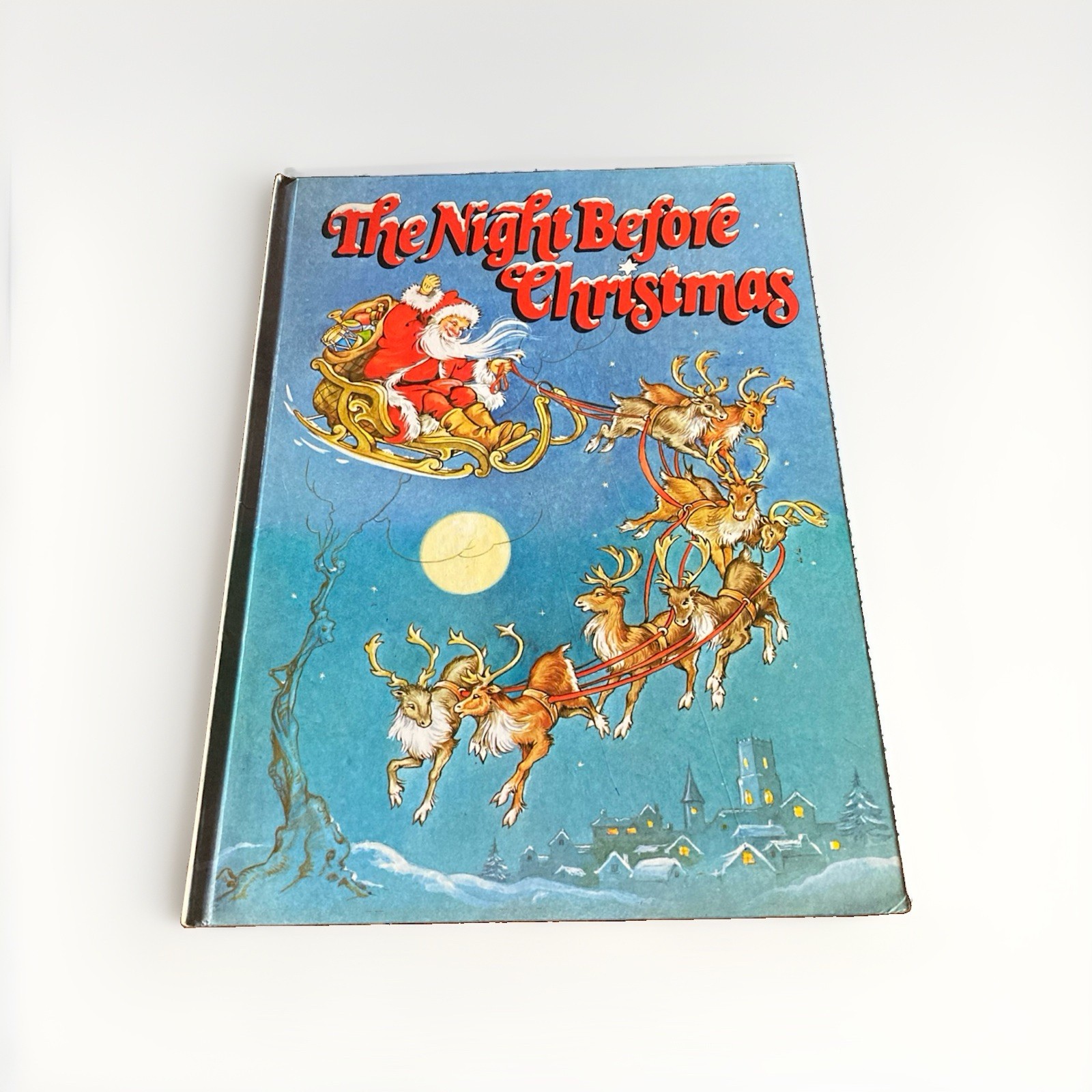 The Night Before Christmas Hardcover Children\'s Book Vtg 80s Illustrated Santa The Night Before Christmas Hardcover Children\'s Book Vtg 80s Illustrated Santa