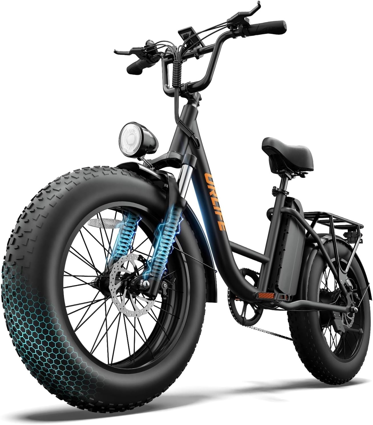 Urlife E20 Pro 20'' Electric Bicycle E-bike 1500W Peak 15.6Ah emtb 7 Speed 28MPH Urlife E20 Pro 20'' Electric Bicycle E-bike 1500W Peak 15.6Ah emtb 7 Speed 28MPH
