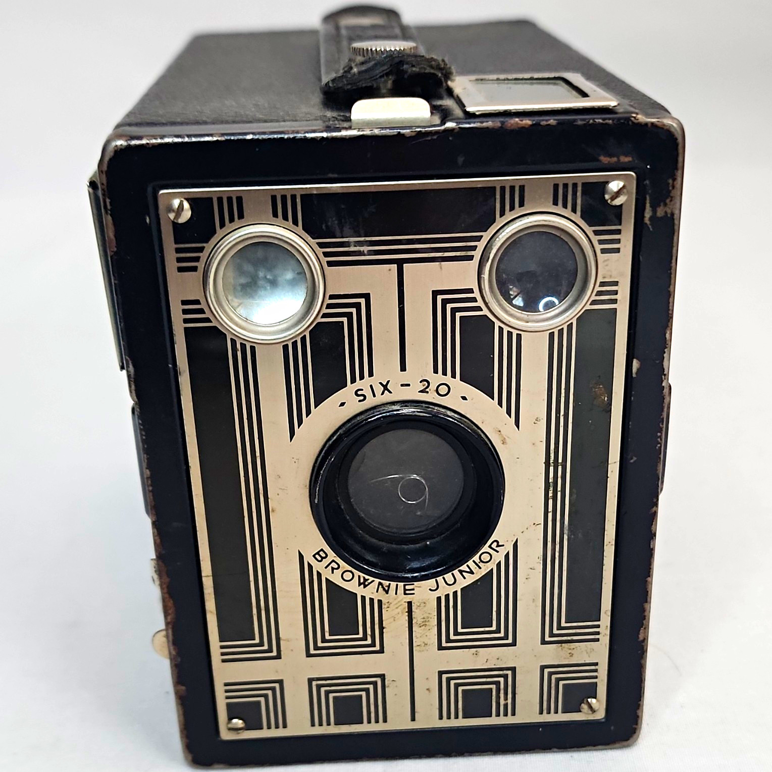 Kodak Brownie Junior Six-20 Vintage Box Camera Black Classic Brownie Series Kodak Brownie Junior Six-20 Vintage Box Camera Black Classic Brownie Series