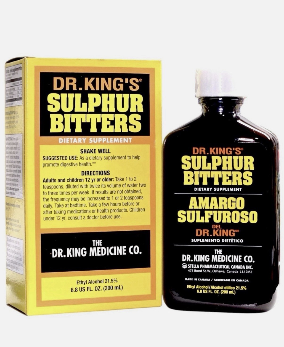 Dr. King\'s Sulphur Bitters 200ml Authentic Herbal Tonic New Sealed