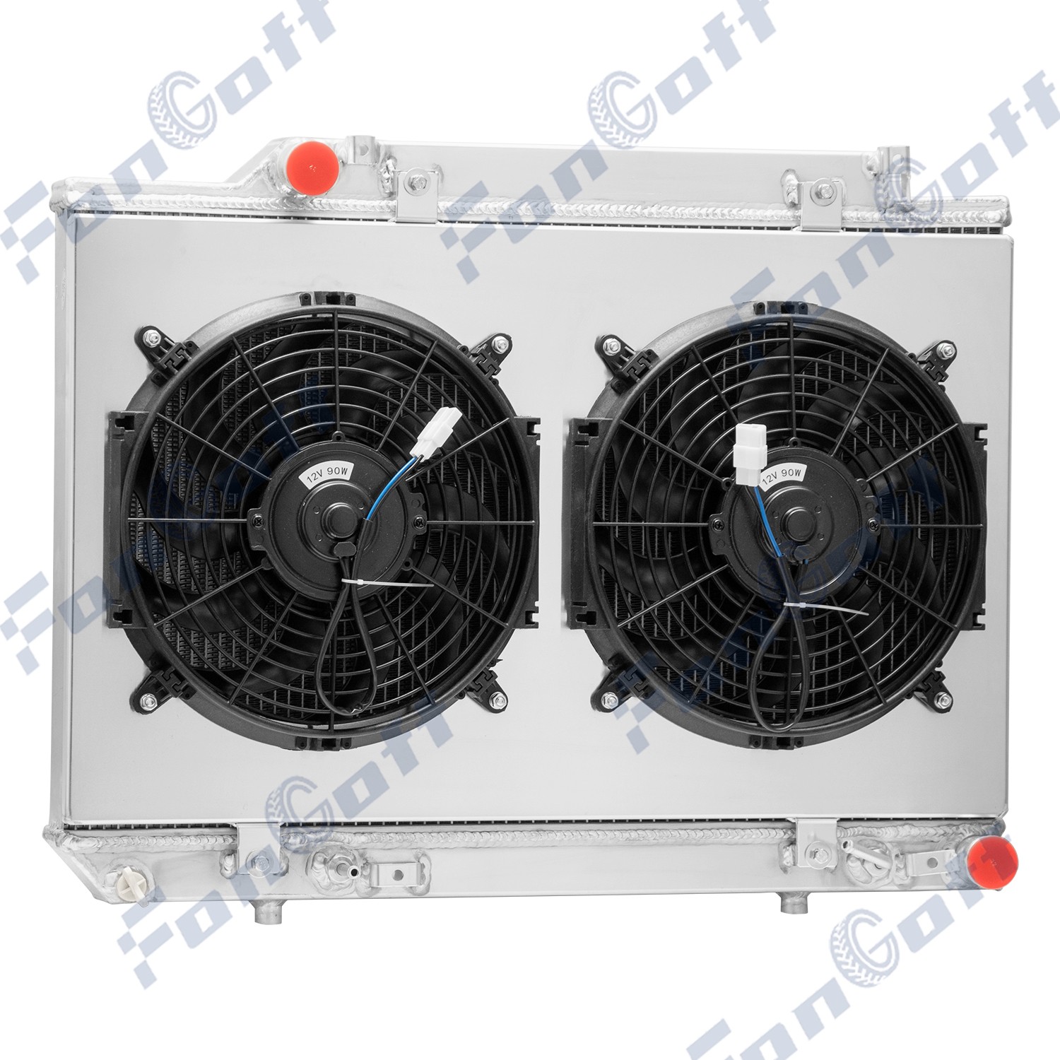 For 1986~1991 Mercedes-Benz 350SDL 300SDL 350SD 3 Row Radiator+Shroud Fan.