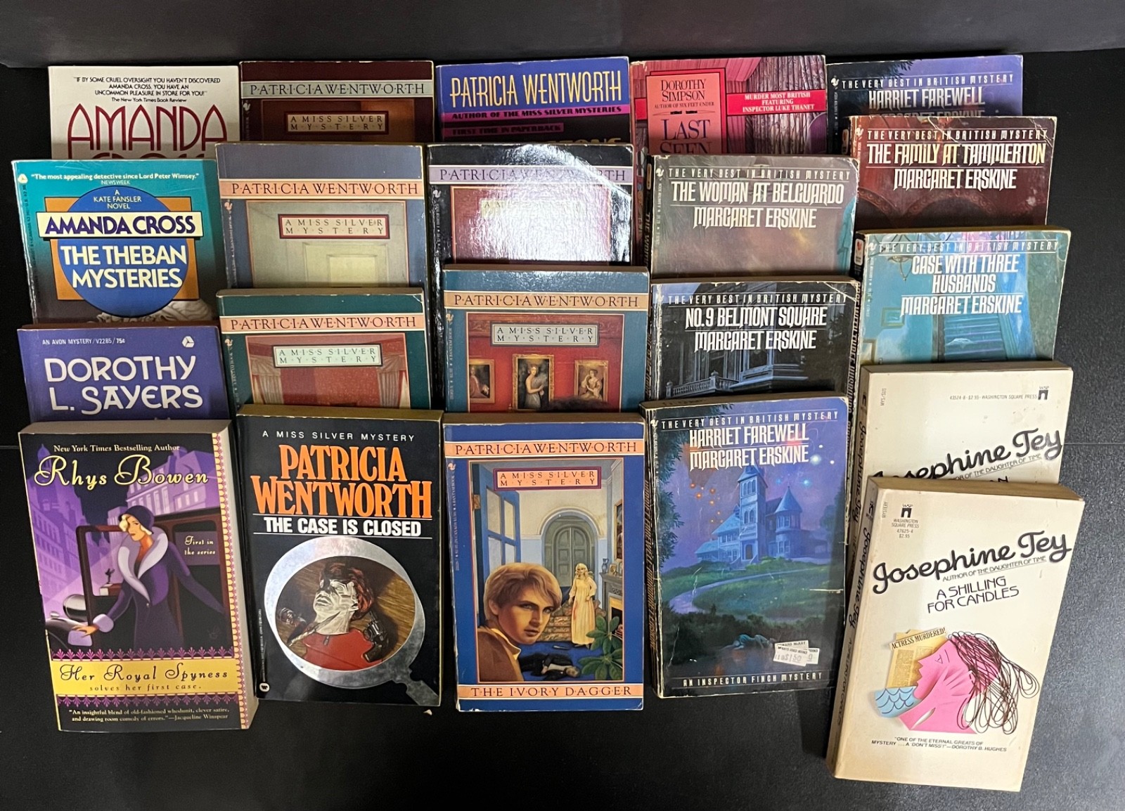 Classic British mysteries lot of 20 MMPB includes The Ivory Dagger