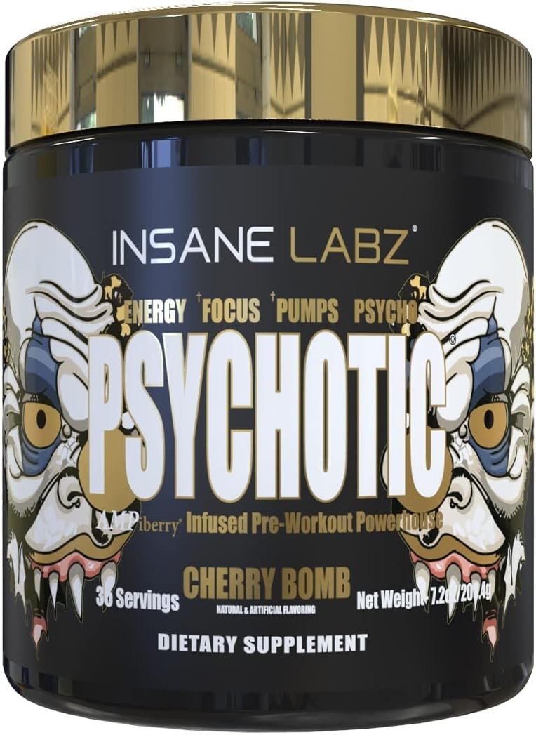 Psychotic Pre Workout Cherry Bomb 35 Servings Extreme Energy Psychotic Pre Workout Cherry Bomb 35 Servings Extreme Energy