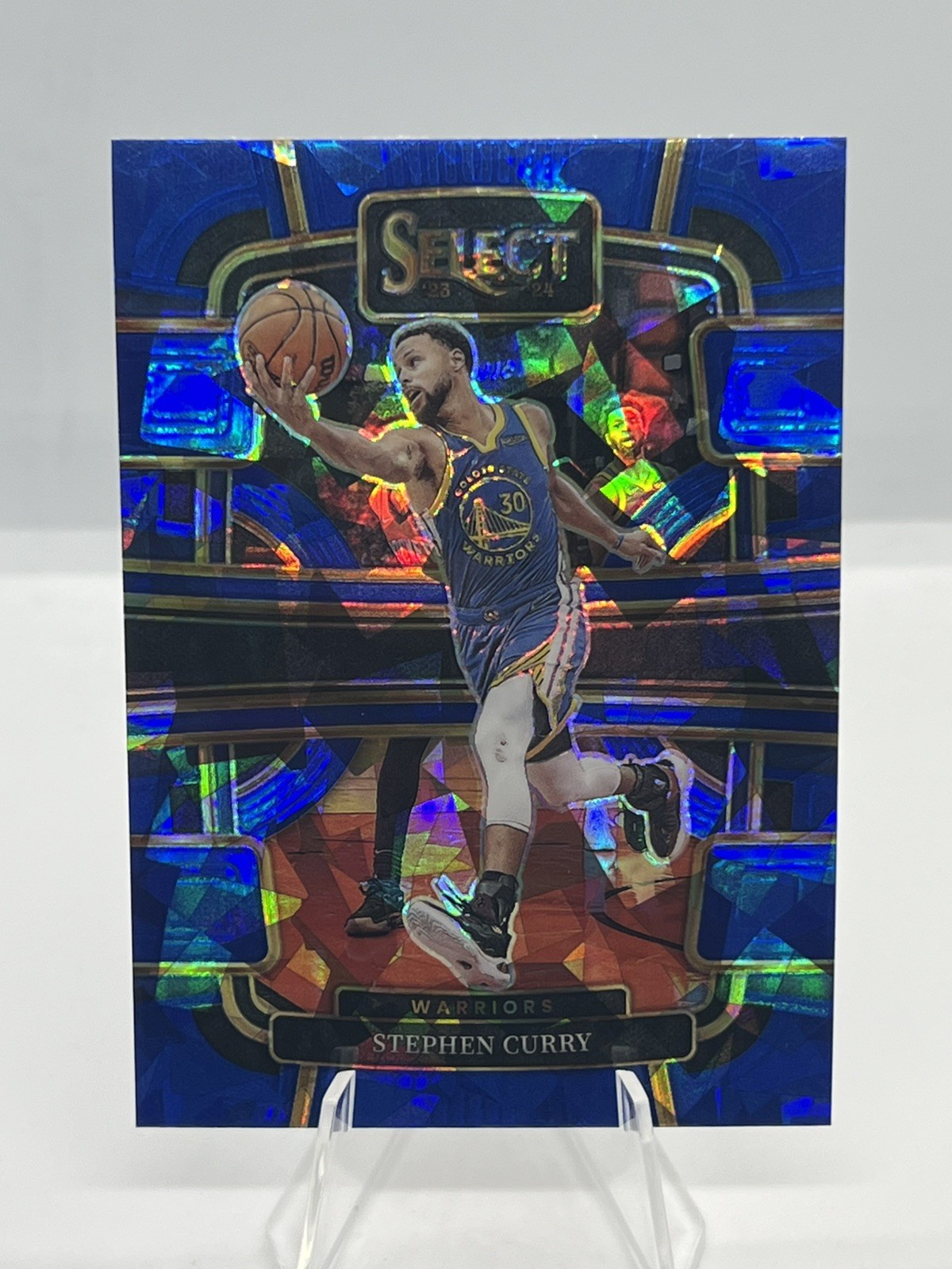 2023-24 Panini Select - Concourse Stephen Curry #56 Blue Cracked Ice Prizm 2023-24 Panini Select - Concourse Stephen Curry #56 Blue Cracked Ice Prizm