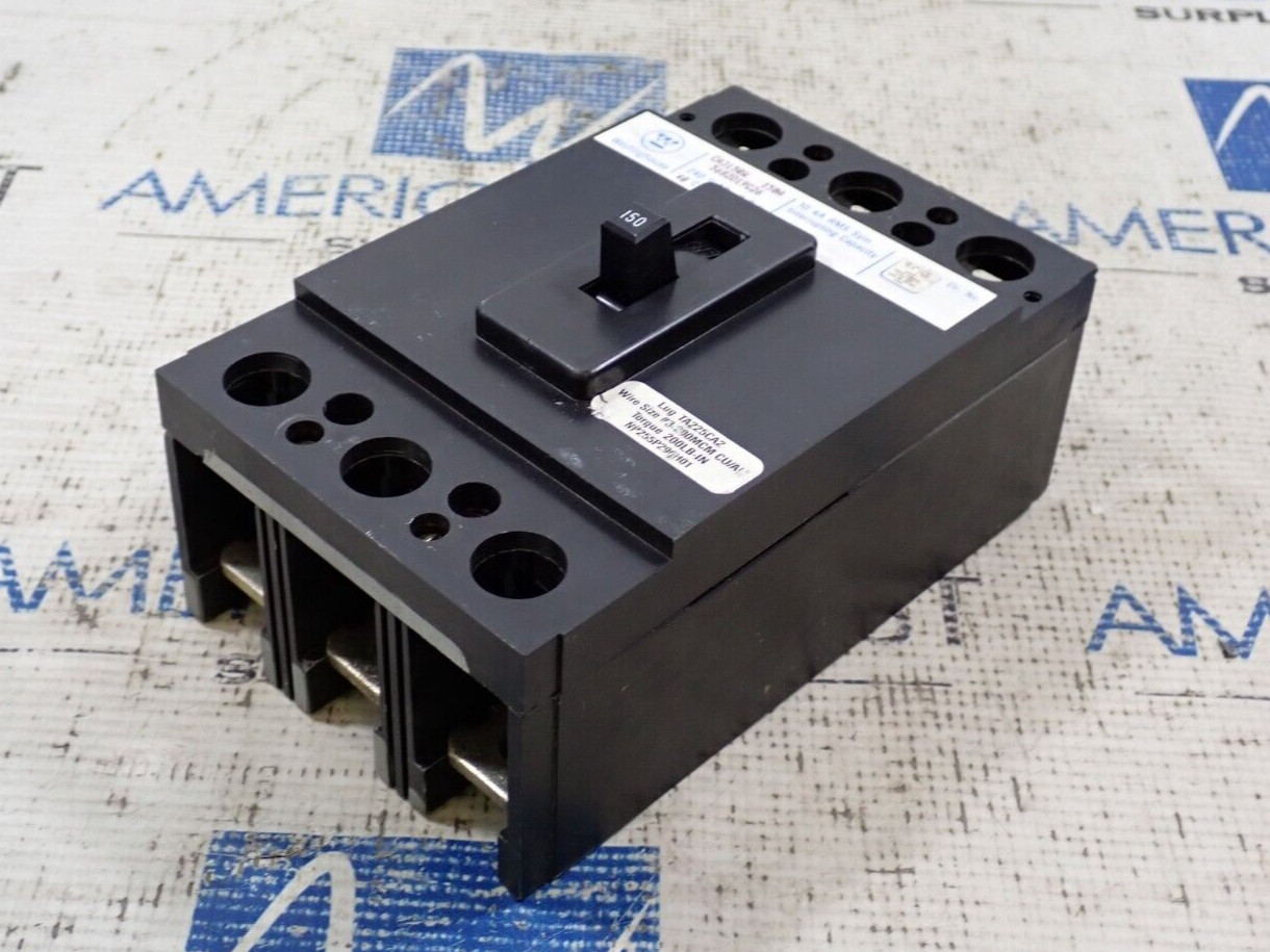New Westinghouse CA3150W  CA3150 3 Pole 150 Amp 240 Volt Bolt On Circuit Breaker