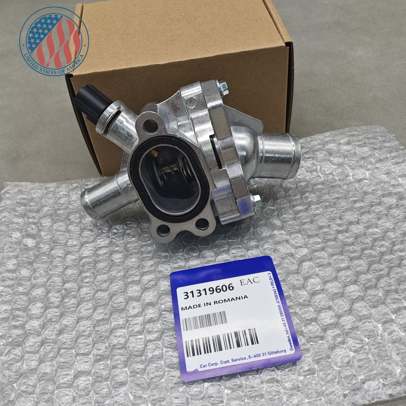 Thermostat Housing Aluminum Upgrade Kit 31319606 FITS For Volvo C70 V50 S40