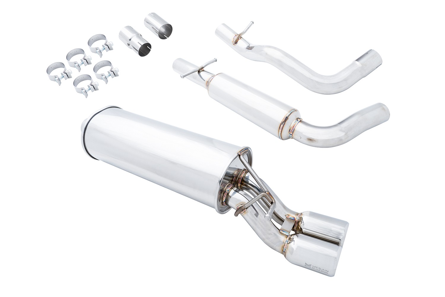 Megan Racing Turbo Type Cat-Back Exhaust: VW Golf/Beetle 1.8T/2.0 99-02
