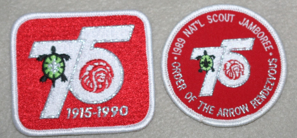 BSA OA ORDER OF THE ARROW 1915-1990 75TH ANNIVERSARY PATCH SET BSA OA ORDER OF THE ARROW 1915-1990 75TH ANNIVERSARY PATCH SET