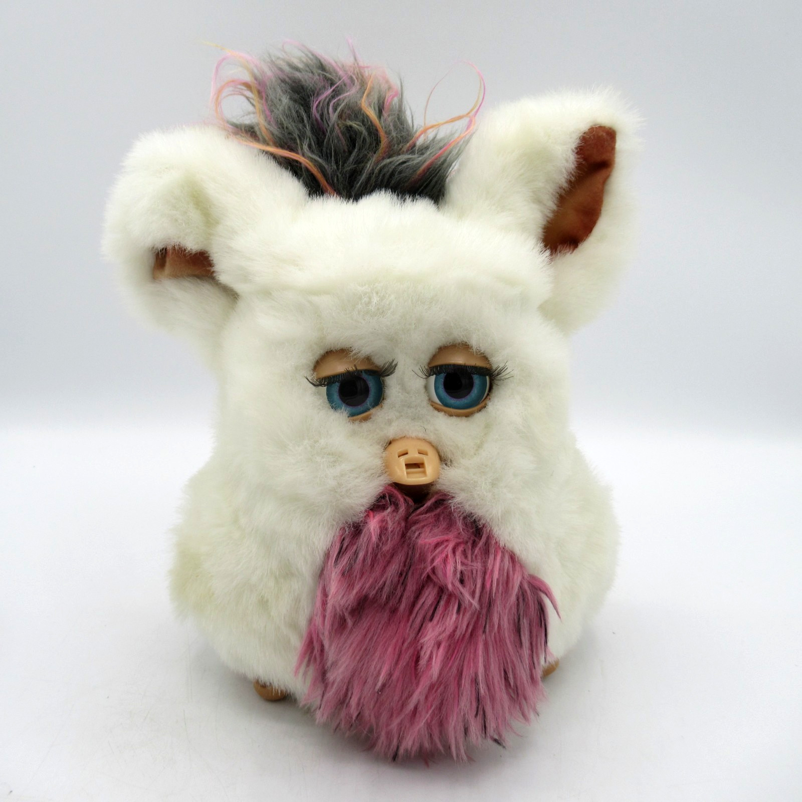 Vintage Furby PASSION FRUIT White Pink Gray 2005 Tiger Electronics WORKS VIDEO Vintage Furby PASSION FRUIT White Pink Gray 2005 Tiger Electronics WORKS VIDEO