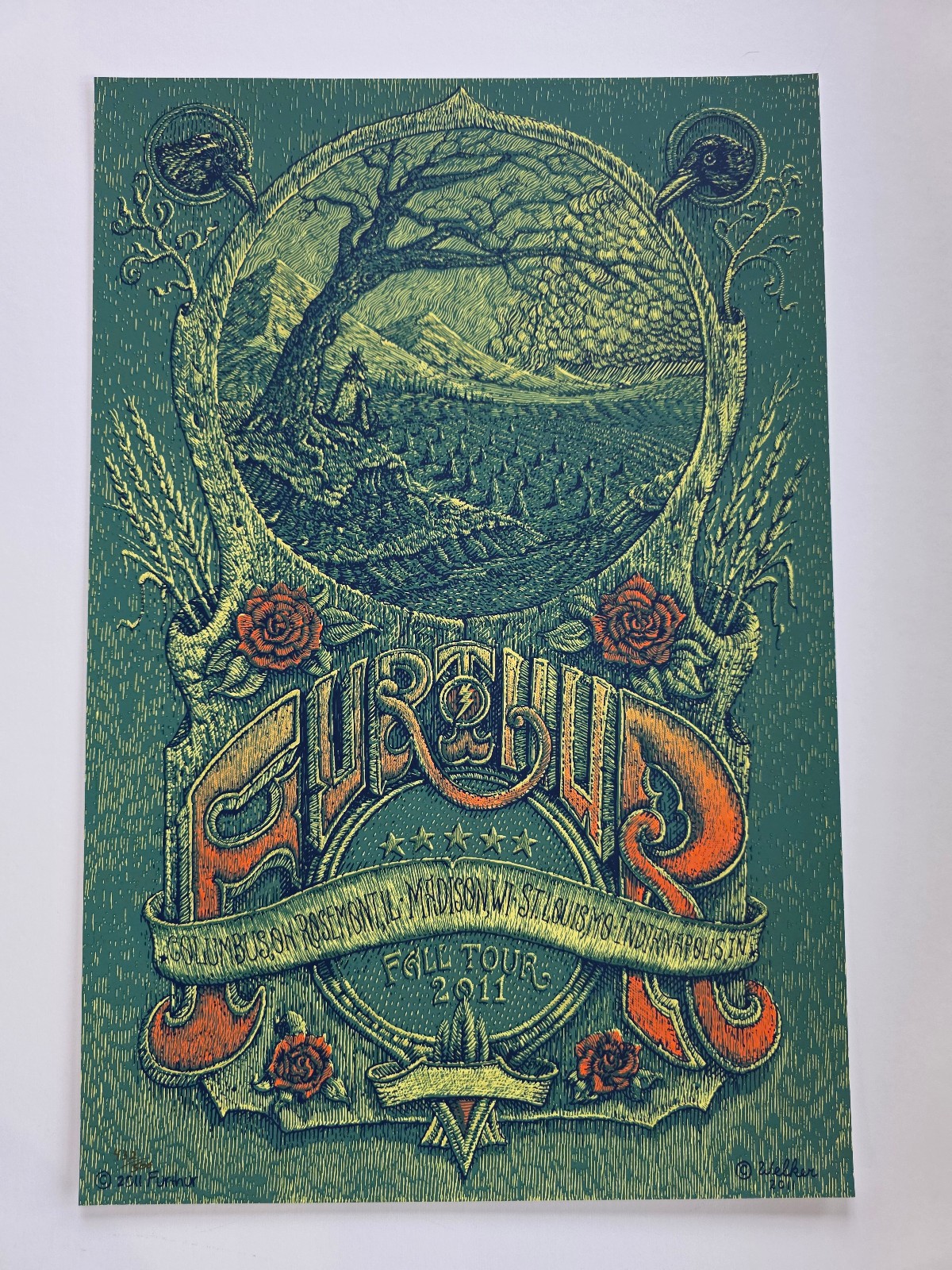 Furthur | Grateful Dead ~ Fall Tour (2011) Original Poster / Welker [#432/500]