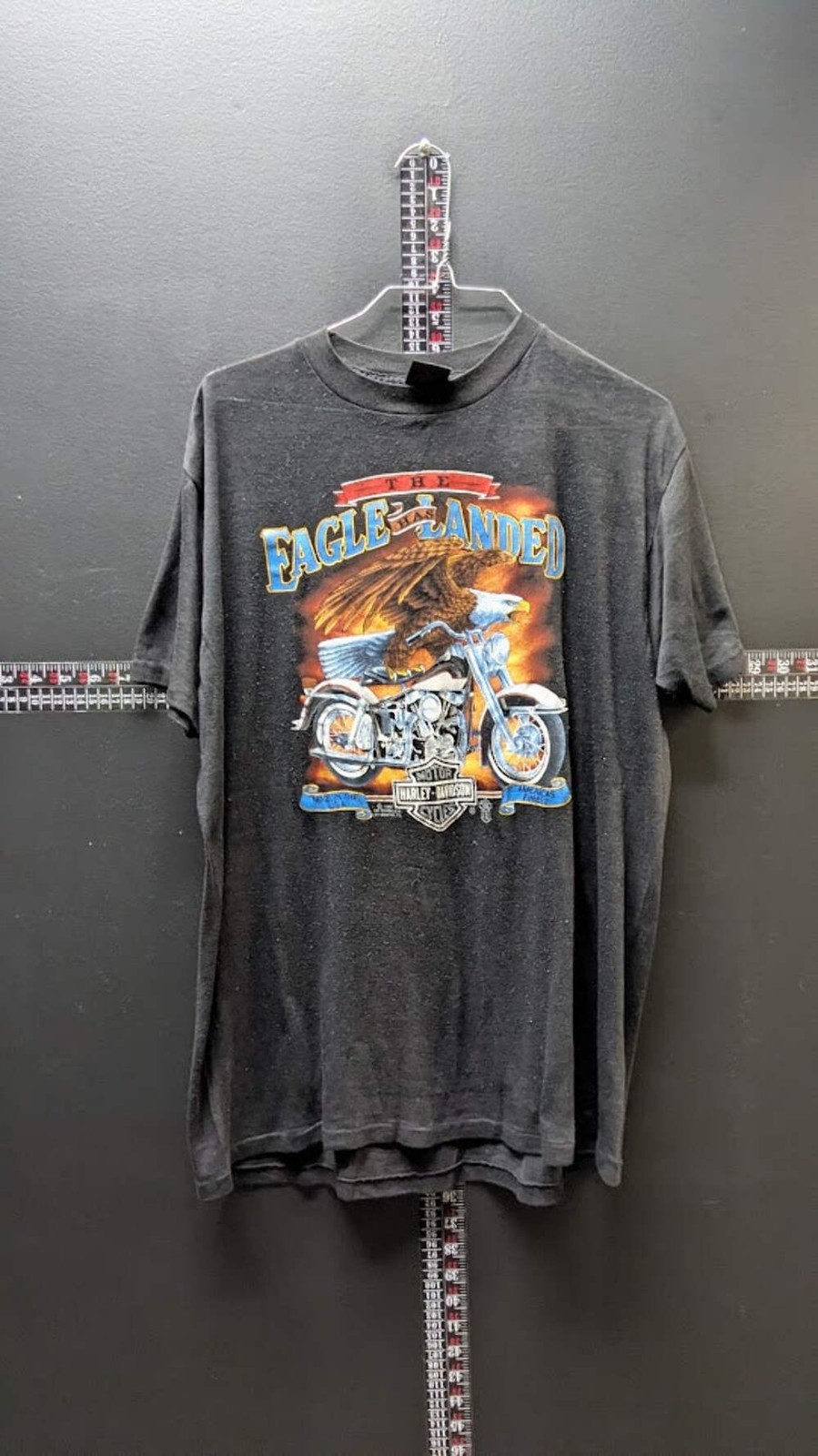 Vintage 1987 3D Emblem Harley-Davidson “The Eagle Has Landed” T-Shirt XL