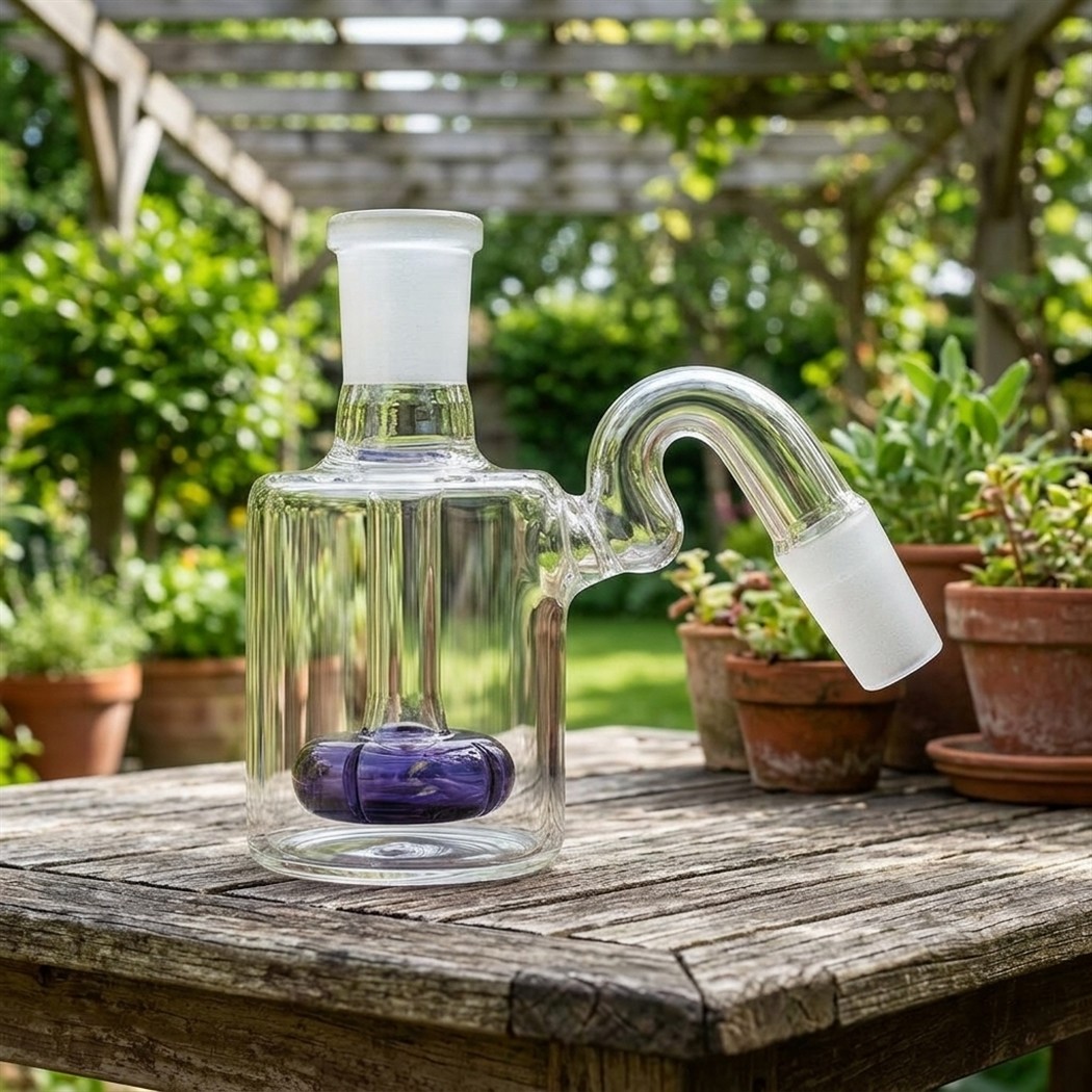 14mm 45° Mini Glass Dry Ash Catcher Premium Quality Water Tobacco Pipe Bong