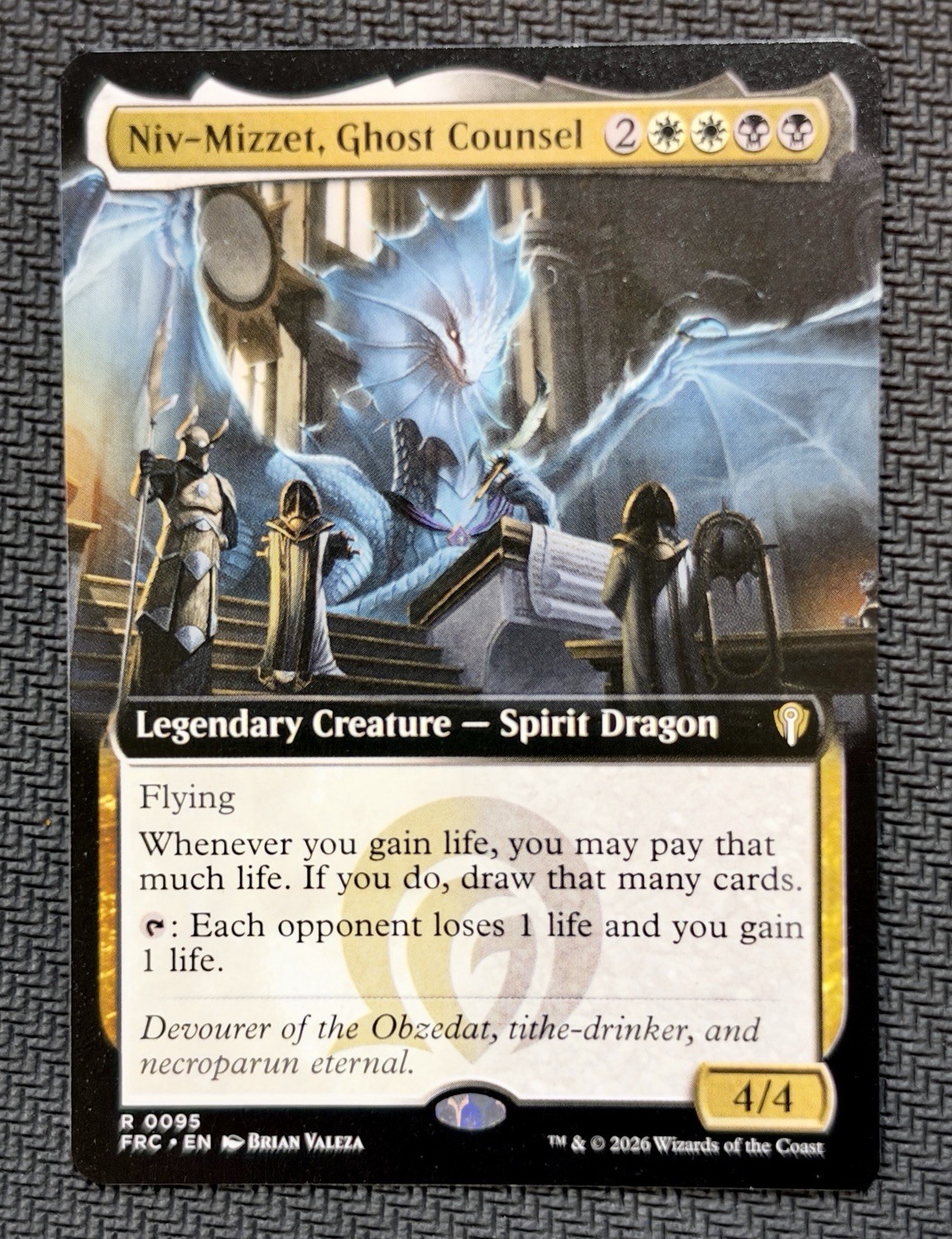 MTG Niv-Mizzet, Ghost Counsel Regular EN Extended Art Reality Fracture MTG Niv-Mizzet, Ghost Counsel Regular EN Extended Art Reality Fracture