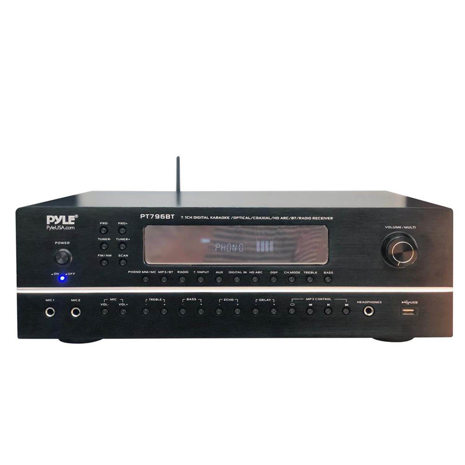 Bluetooth Stereo Amplifier 7.1 Channel 2000W Home Theater Pyle PT796BT Hi-Fi