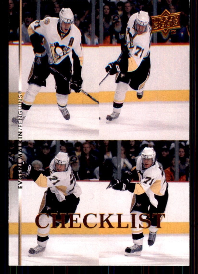 2007-08 Upper Deck #450 Evgeni Malkin Pittsburgh Penguins 2007-08 Upper Deck #450 Evgeni Malkin Pittsburgh Penguins