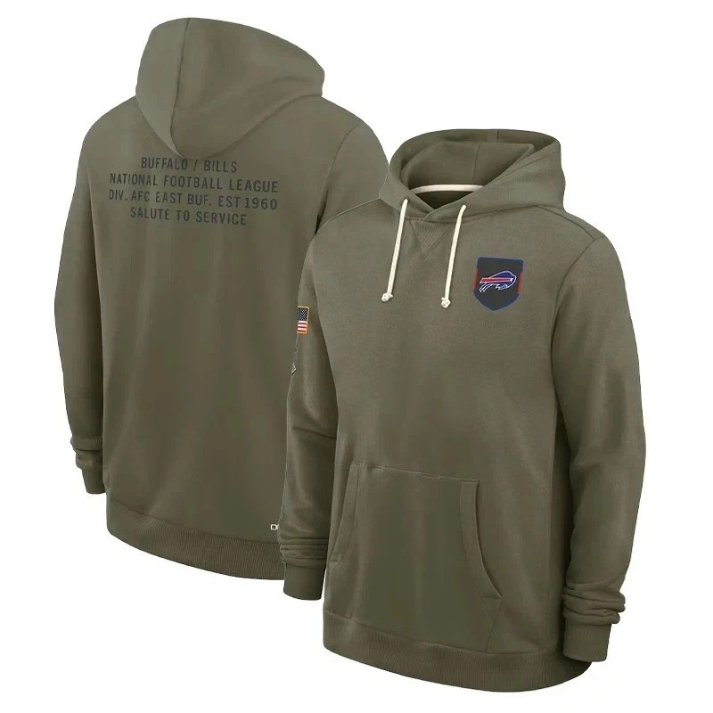 Men's Olive 2025 Salute to Service Sideline Dri-FIT Hoodie Men's Olive 2025 Salute to Service Sideline Dri-FIT Hoodie