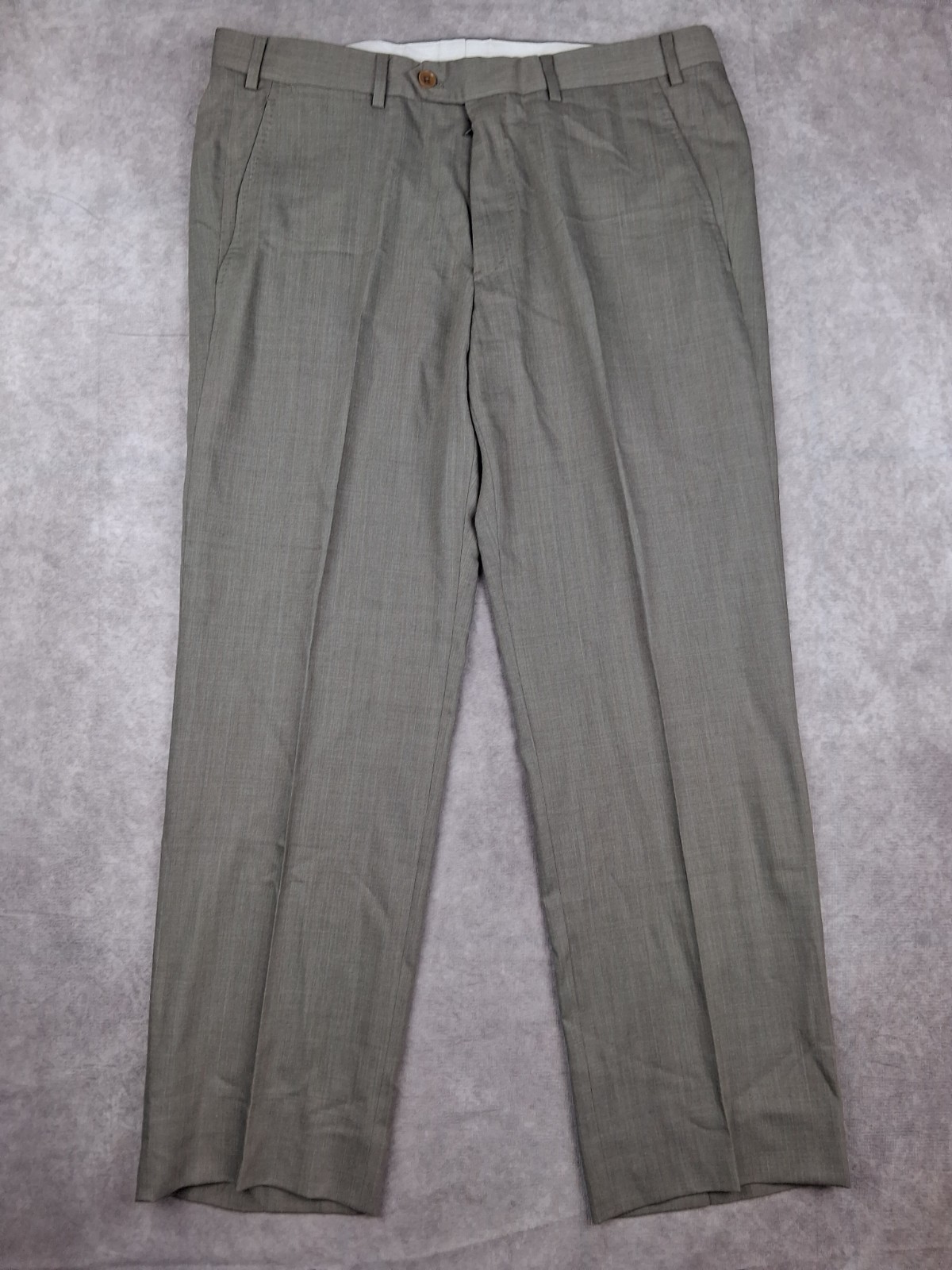 Armani Collezioni Pants Mens 34 Beige Flat Front Wool Suit Dress Slacks Formal Armani Collezioni Pants Mens 34 Beige Flat Front Wool Suit Dress Slacks Formal