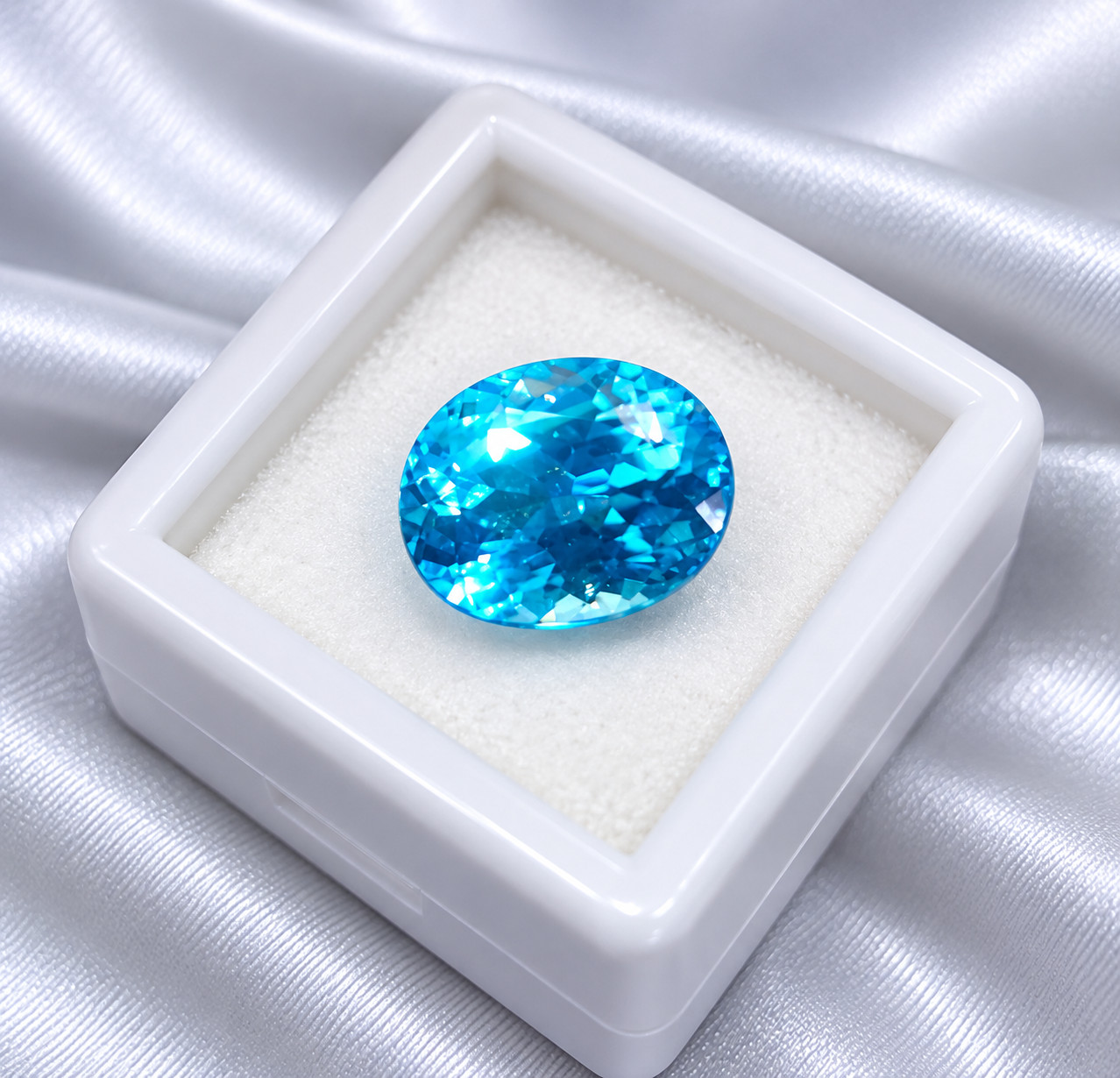 AAA 10.60 Ct GIE Certified Natural Blue Paraiba Tourmaline Oval Loose Gemstone