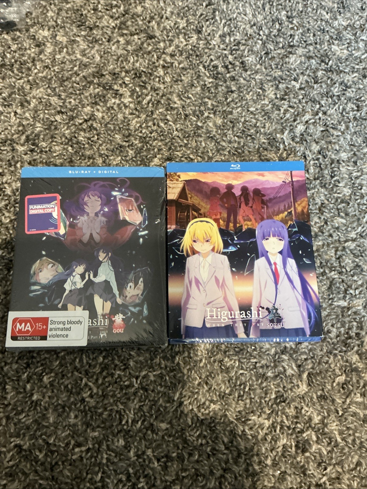 Higurashi When They Cry Gou Season 1 Part 1 Blu Ray & Higurashi Sotsu SEALED OOP
